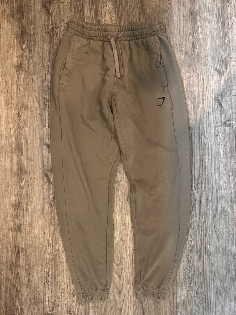 Gymshark Beige Elastic Waist Joggers